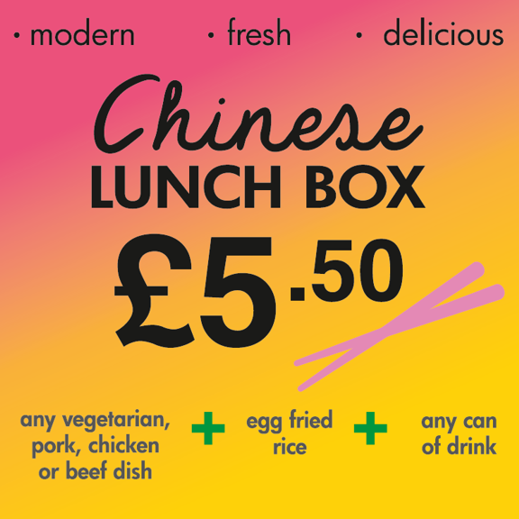 Chinese lunch box meal deal