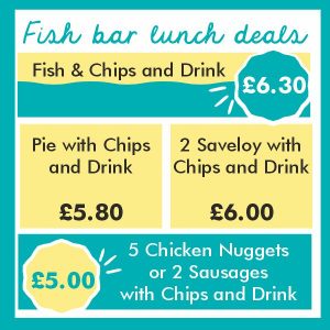 Taylors Tonbridge fish & chips lunch deals